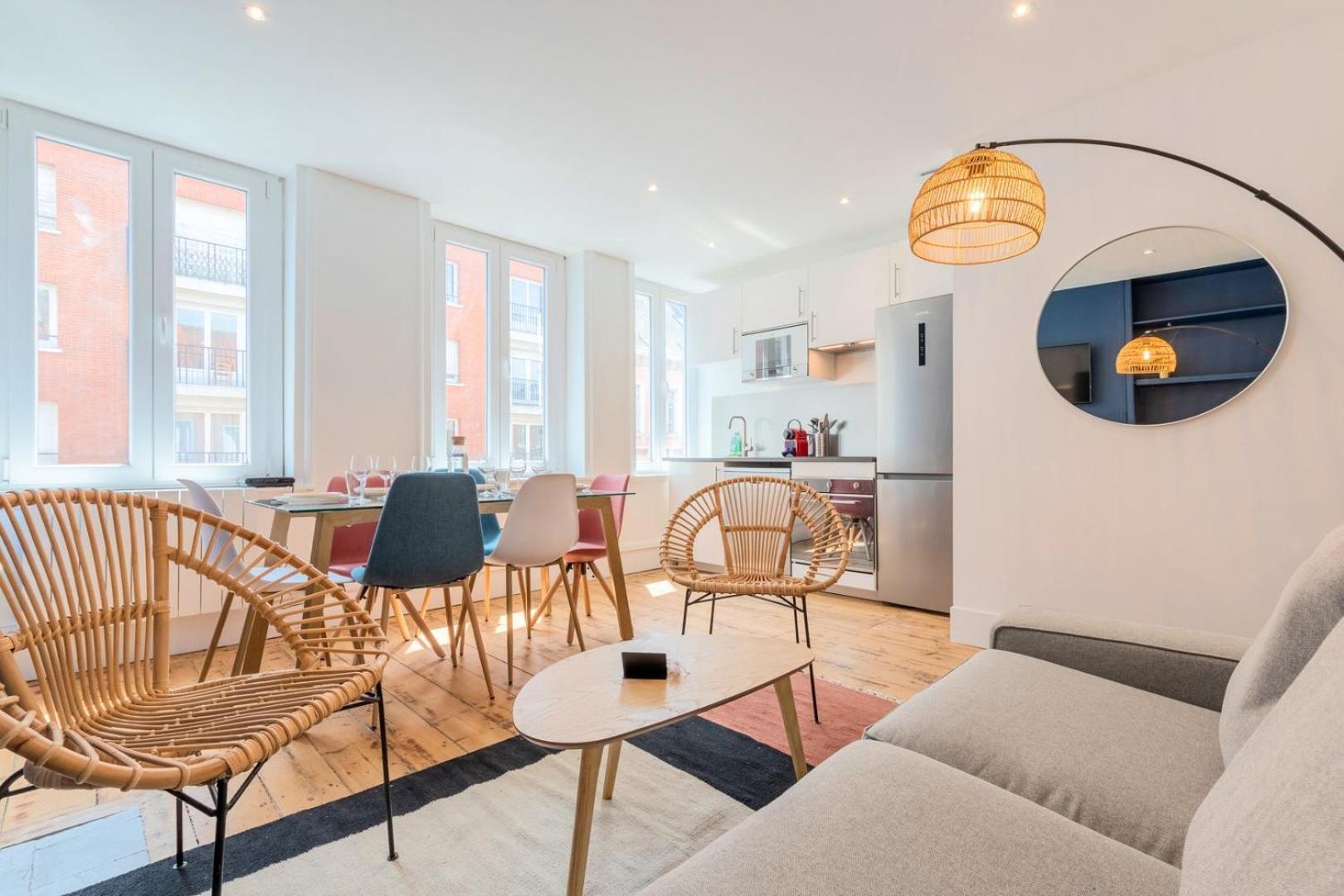 Bright 3-Bedroom 2-Bathroom Flat Lille Zewnętrze zdjęcie